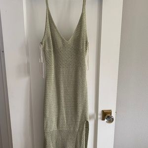 Aritzia Wilfred Crochet MIDI Dress